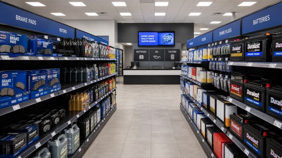 A2B Auto Parts Store Interior